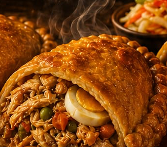 Pâté Medium — Fas poul, òldòg, ze, pikliz, sòs